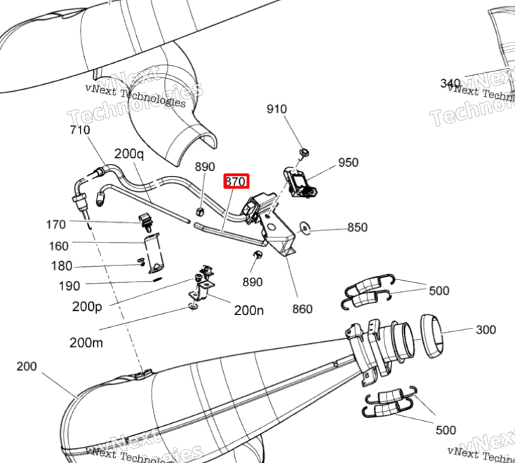 514056300 Трубка Ski-Doo 514055724