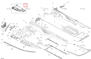 Neo жёлтый шасси тоннель блок 129 a41 Ski-Doo 415130837