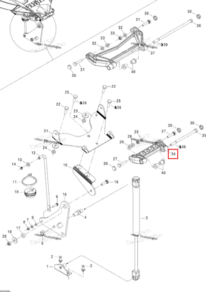 Передний рычаг Sea-Doo 269500935