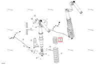 Legion красный компрессионный пружина Can-Am Maverick MAX Turbo RR XRS Smart Shock (2024) (706005556)