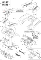 Dash панель зелёный включает 13 to 16, Laurentian зелёный Can-Am Outlander 400 XT (2008) (703500674)
