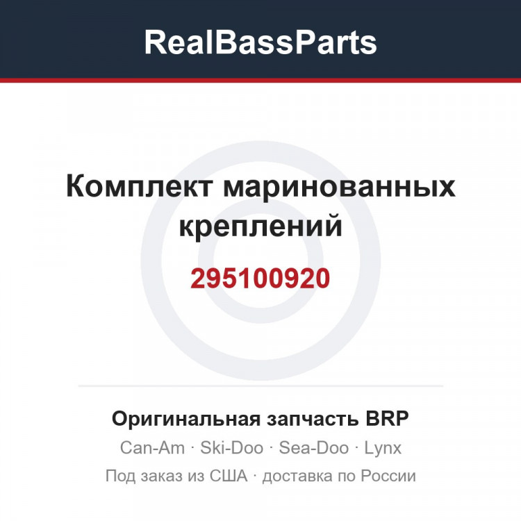 295100920 Комплект маринованных креплений