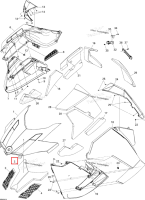 Поролон капот Ski-Doo GTX LE 1200 4-TEC (2009) (517303740)
