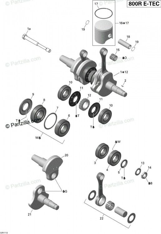 Подшипник Ski-Doo BALL BEARING 420832631