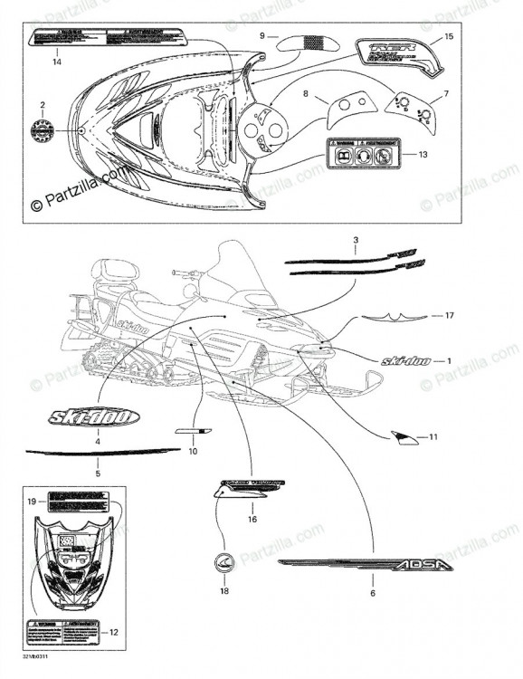 415128439 Grand Touring 380 F/550 F Decals
