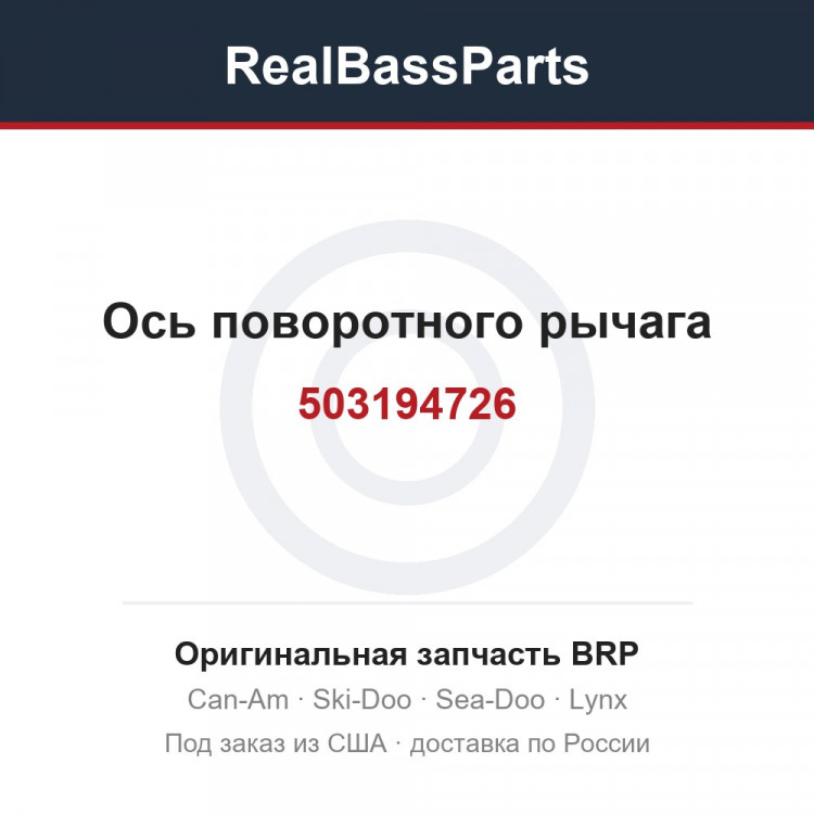 503194726 Ось поворотного рычага