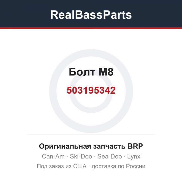 503195342 Болт M8