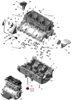 Заглушка винт M30 × 1.5 включает no 17 18 Sea-Doo RXP 325 X (2026) (420641174)
