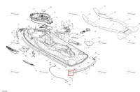 Левый Nonskid Sea-Doo RXT (2016) (291002626)