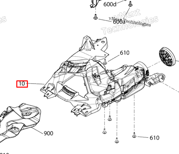 508001354 508001022 Корпус впускной Ski-Doo