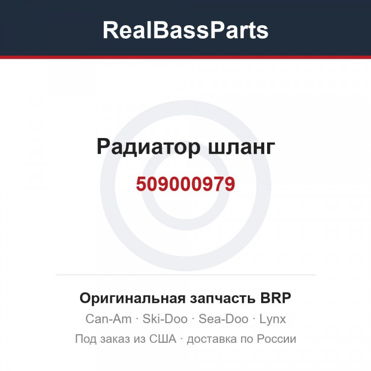 509000979 Радиатор шланг
