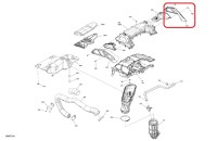 508001137 Сетка воздухозаборника правая для снегоходов Ski-Doo EXPEDITION 900 ACE TURBO 2026"