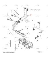В сборе топливная магистраль SUPPLY PFA CONV Polaris 800 AXYS Pro RMK LE 155 (2017) (2521354)