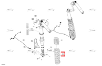 Legion красный компрессионный пружина Can-Am Maverick MAX Turbo RR XRS Smart Shock (2024) (706005555)