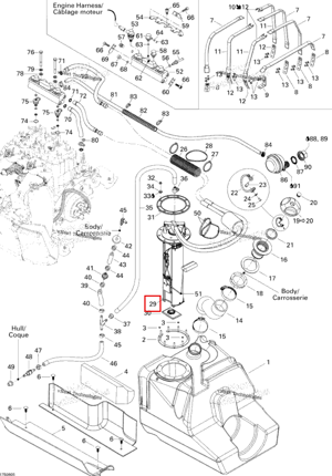 Топливный блок в сборе Sea-Doo 275500655