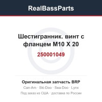 250001049 Шестигранник. винт с фланцем M10 X 20