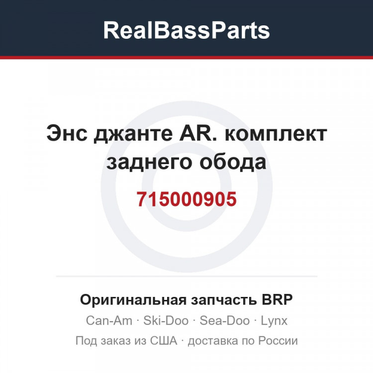 715000905 Энс джанте AR. комплект заднего обода