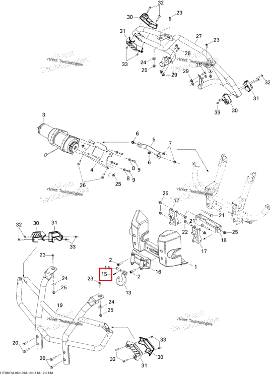 Шплинт Can-Am Outlander MAX 800 XT (2008) (250400040)