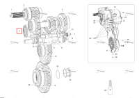 Reverse вал в сборе Ski-Doo Expedition SE 600 E-TEC (2015) (619230057)