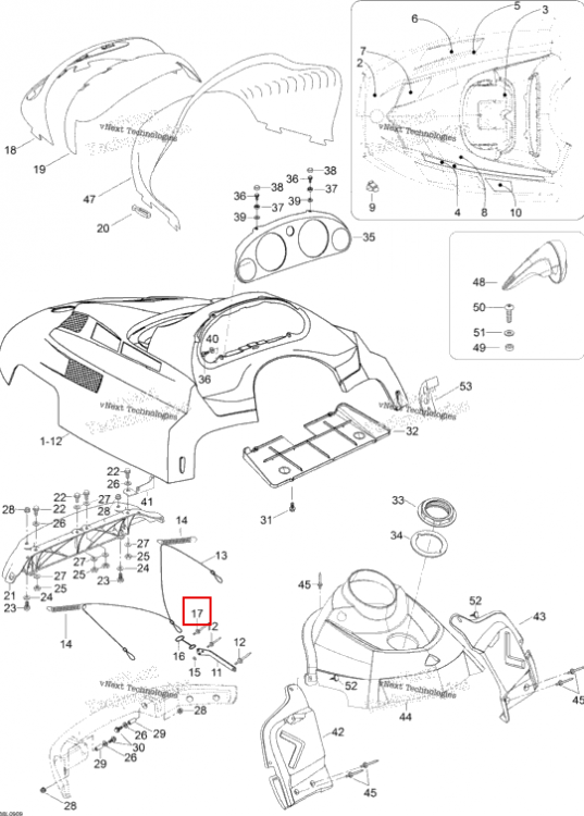 Заклёпка Ski-Doo Expedition TUV V800 4-TEC (2009) (M36097)