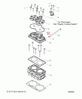 5414930 Прокладка головки рубашки ОЖ AXYS Polaris SEAL-GLAND HEAD 800 CH