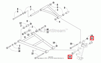 2603-772 Втулка нижнего рычага наружняя M8 Arctic Cat AXLE,LOWER SPINDLE MTG-3/8"-ALUM