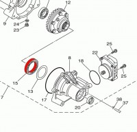 Подшипник переднего редуктора для квадроцикла Yamaha Grizzly/Viking/Rhino/Big Bear 700/550/450/350 3B4-46164-00-00