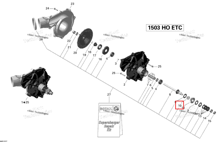Игольчатый штифт Sea-Doo RXT-X 260 RS (2012) (420632430)