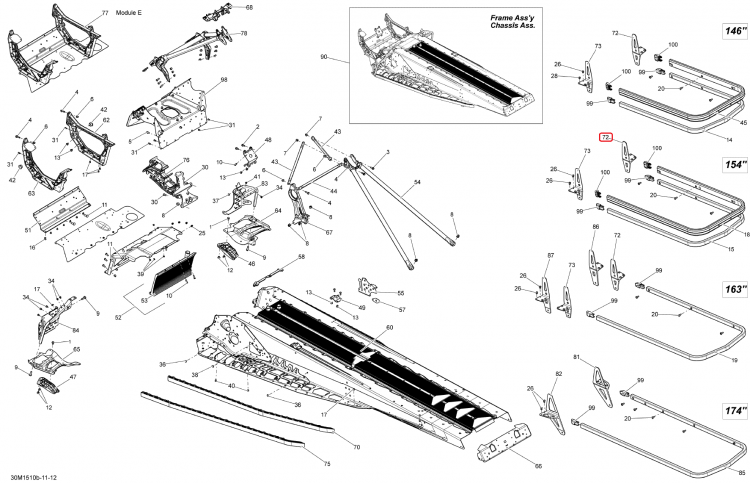 518327470 Кронштейн крепления подвески правый Ski-Doo