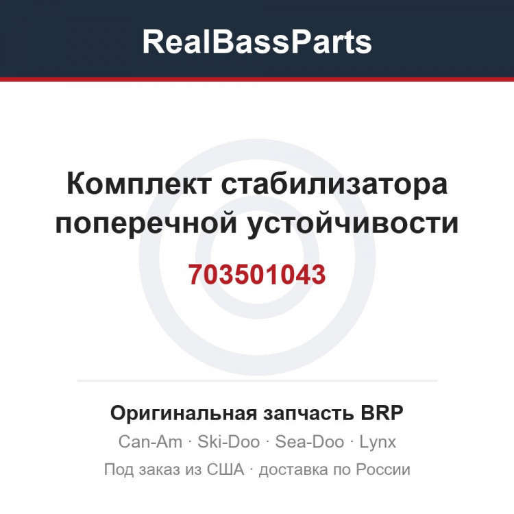703501043 Комплект стабилизатора поперечной устойчивости