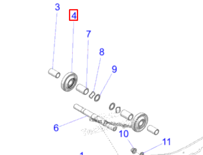 1597873 1597838 Ролик подвески Polaris