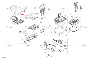 Водителя сиденье основание Ski-Doo 510007355