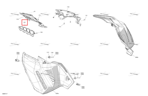 Левый панель решётка Ski-Doo 517309771