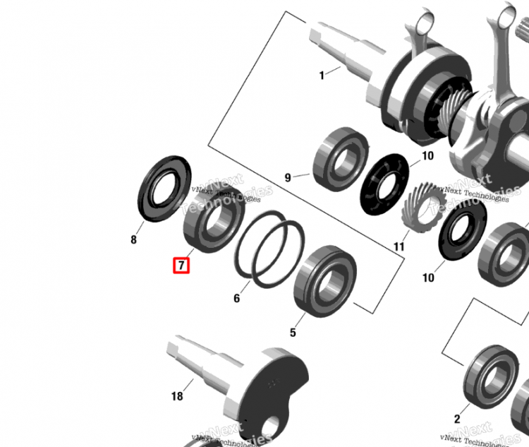 420832600 Подшипник Ski-Doo