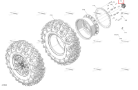 Колесо крышка Can-Am Maverick Turbo RR XRC (2022) (705403020)