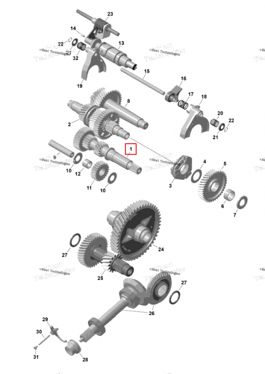 Counter вал Can-Am Maverick Turbo RR XRS (2026) (420637792)