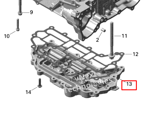 420912380 Oil Sump 420911500 