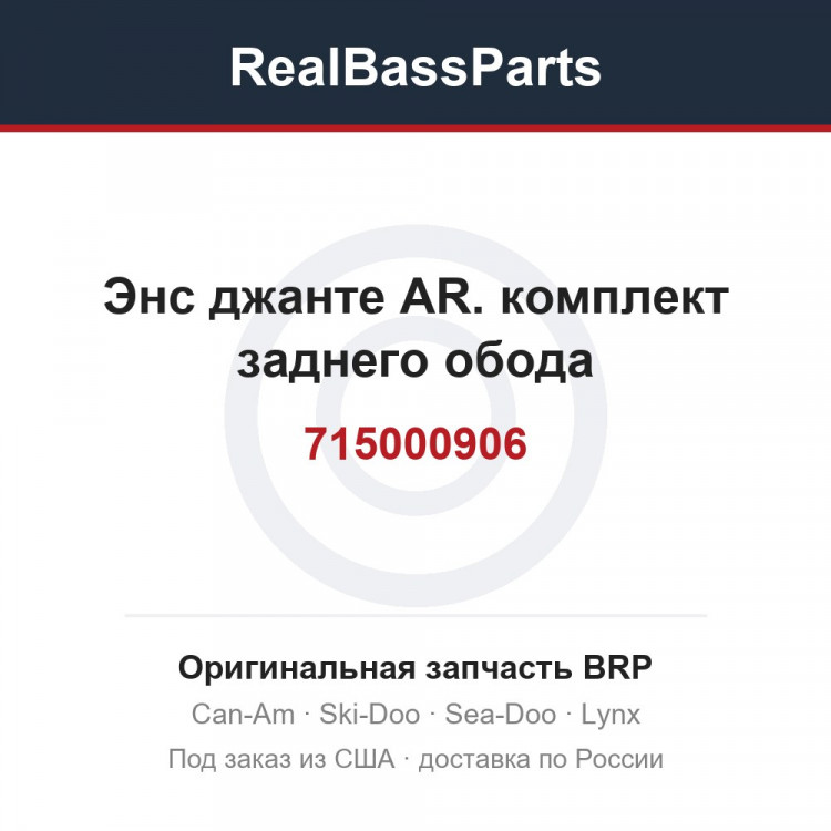 715000906 Энс джанте AR. комплект заднего обода