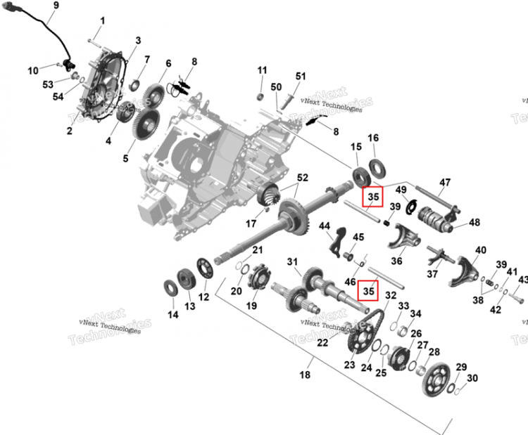Штифт установочный 12 X140 Can-Am Outlander 4x4 XT 1000R (2025) (420229242)