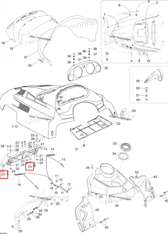 Винт M6 X20 Ski-Doo Expedition TUV V800 4-TEC (2009) (M40381)