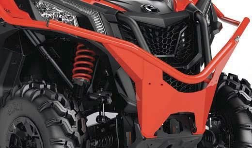 715004456 Передний бампер Dragonfire красный Can-Am Maverick Sport, Trail