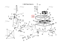 Глушитель крышка DRILLED ABS Polaris Widetrak LX (2006) (5434015)