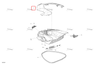 Iceland серый верхний капот Sea-Doo GTR 300 X (2026) (269502527)