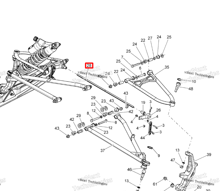 505072602 Стабилизатор подвески Ski-Doo