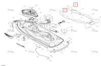 Левый передний Carpet двигатель 260 HP Sea-Doo RXT (2016) (291003580)