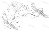 505075152 Рычаг нижний левый Ski-Doo
