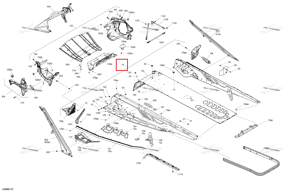 Шасси тоннель блок 146 aw Ski-Doo 415130489