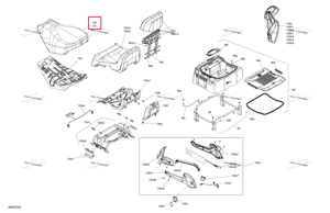 Водителя сиденье поролон Ski-Doo 510007168