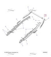 5145578-067 Опора бампер боковой обработанный левый чёрный