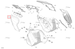Neo жёлтый левый передний панель Ski-Doo 517309077